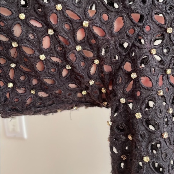 Zara Rhinestone Short Sleeve Shirt - Picture 4 of 5
